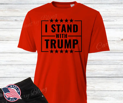 I Stand with Trump – Multi Small / Short / Red Shirt