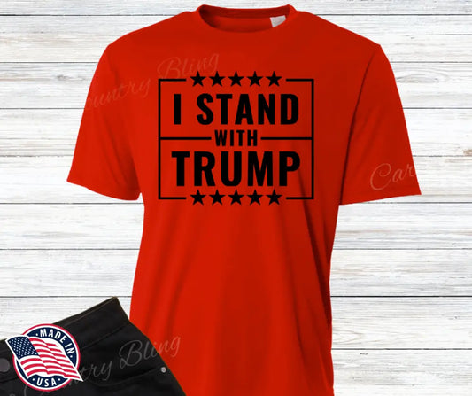 I Stand with Trump – Multi Small / Short / Red Shirt