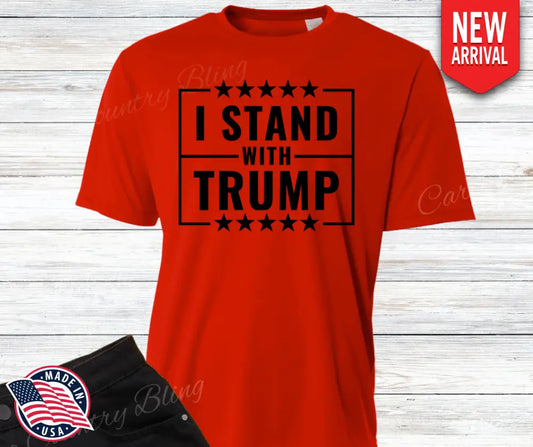 I Stand with Trump – Multi Small / Short / Red Shirt