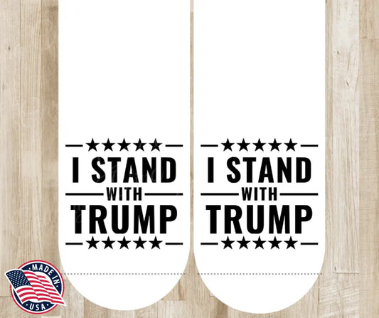 I Stand With Trump – Black Socks