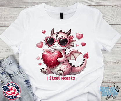 I Steal Hearts – Pink Shirt