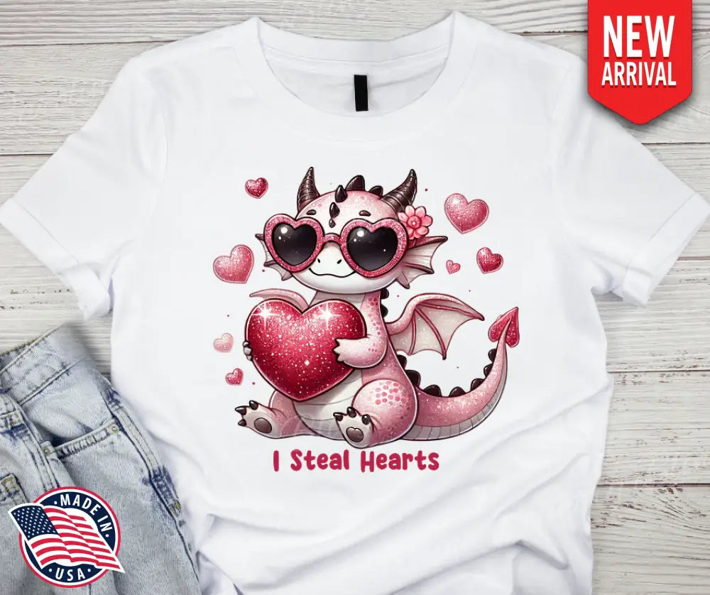 I Steal Hearts – Pink Shirt