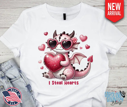 I Steal Hearts – Pink Shirt