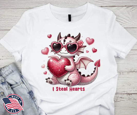 I Steal Hearts – Pink Shirt