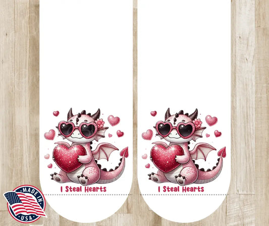 I Steal Hearts – Pink Socks