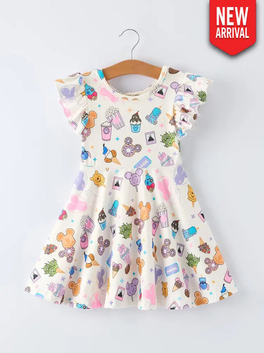 Summer Ice Cream Girls Dress Dress