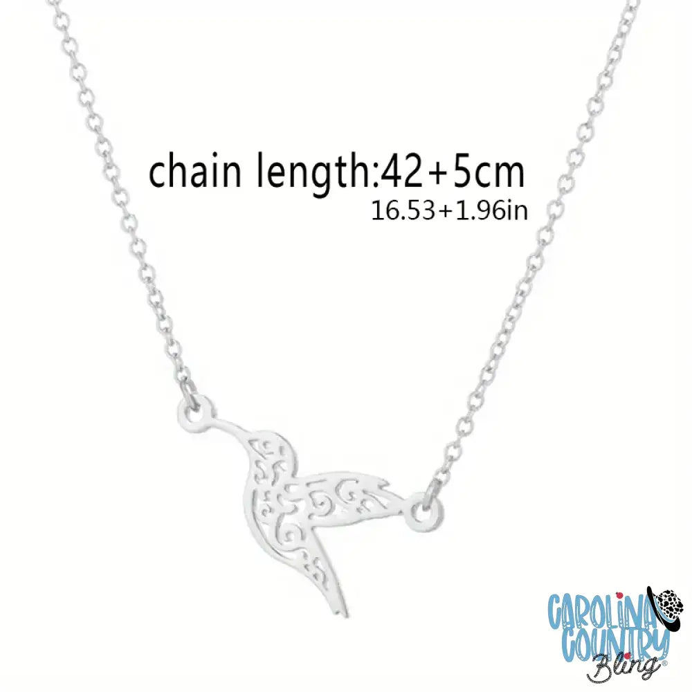 I’ll Fly Away – Silver Necklace