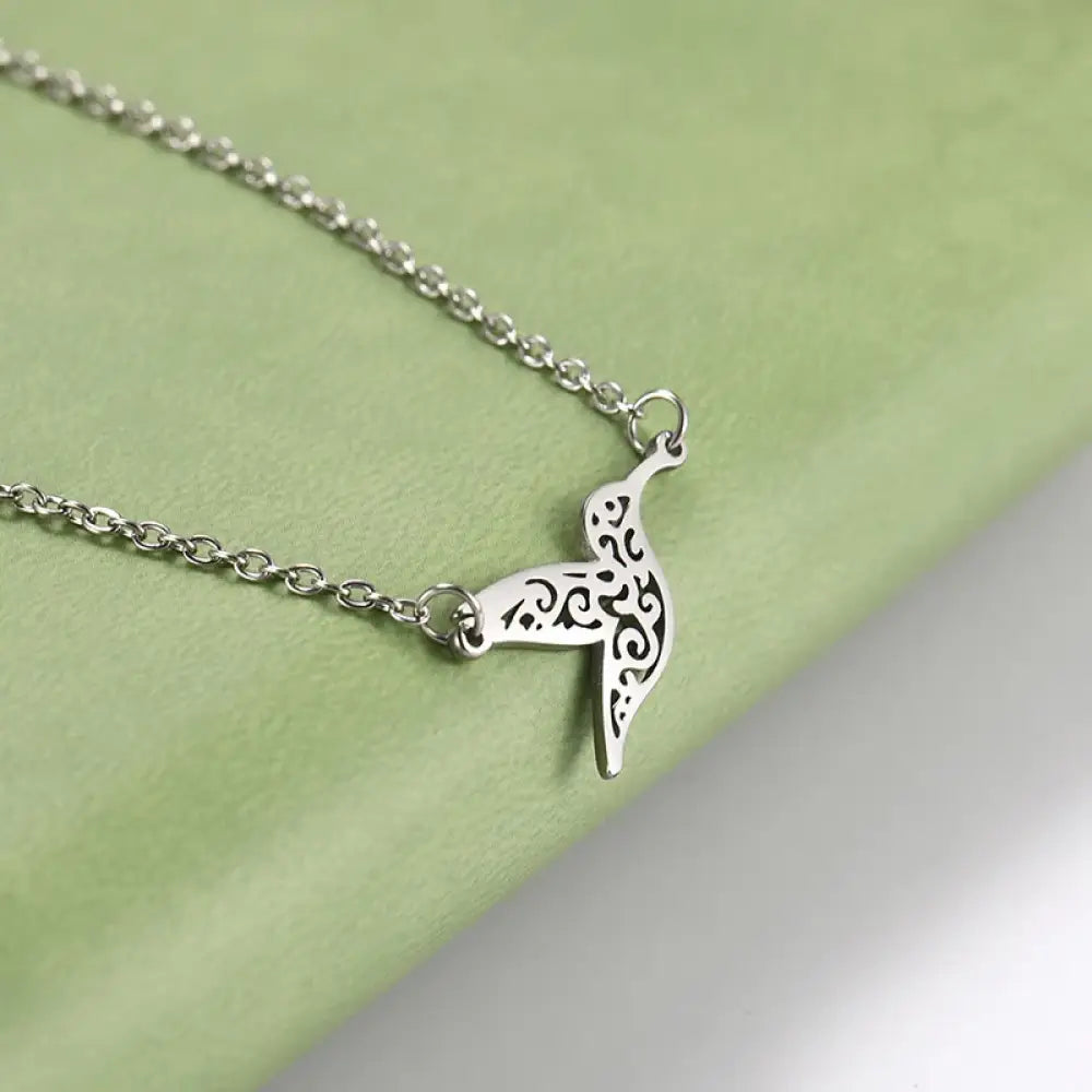 I’ll Fly Away – Silver Necklace