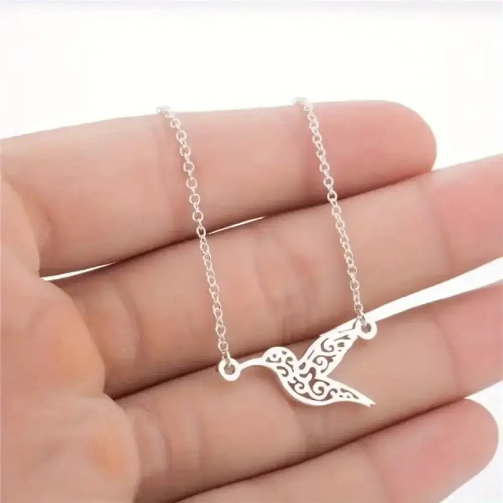 I’ll Fly Away – Silver Necklace