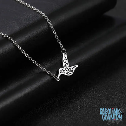 I’ll Fly Away – Silver Necklace