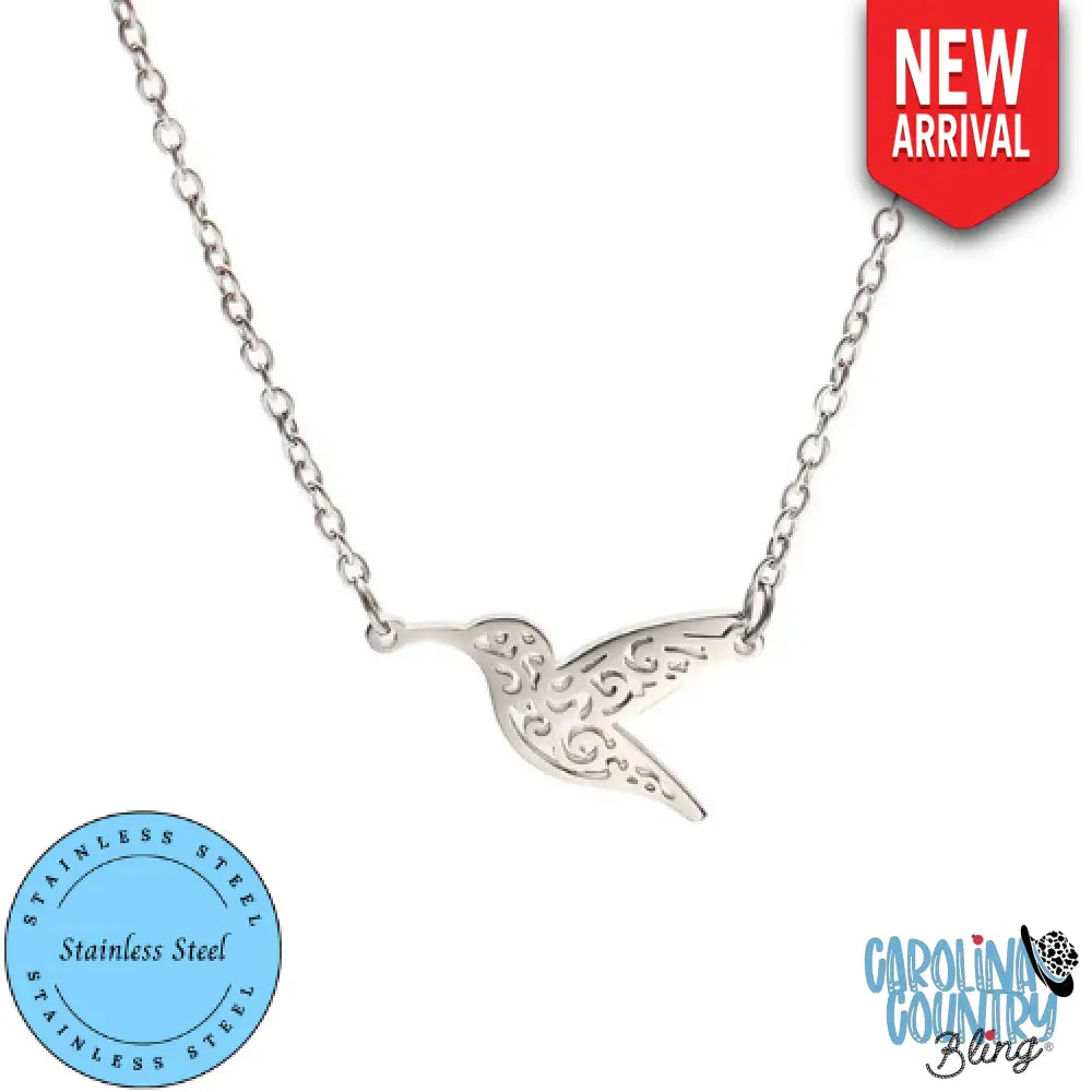 I’ll Fly Away – Silver Necklace