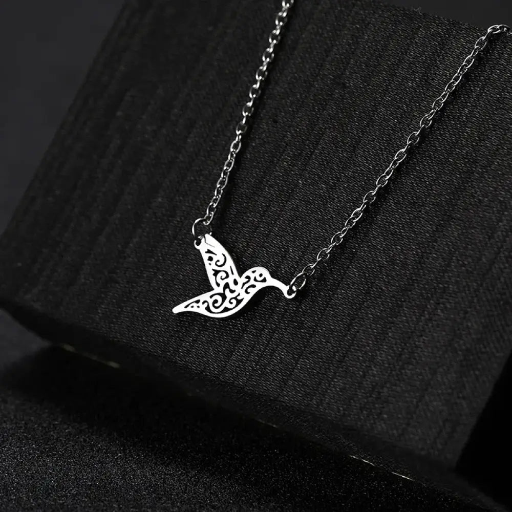 I’ll Fly Away – Silver Necklace