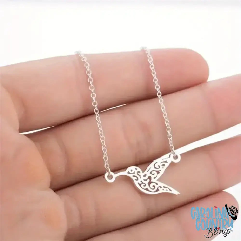 I’ll Fly Away – Silver Necklace