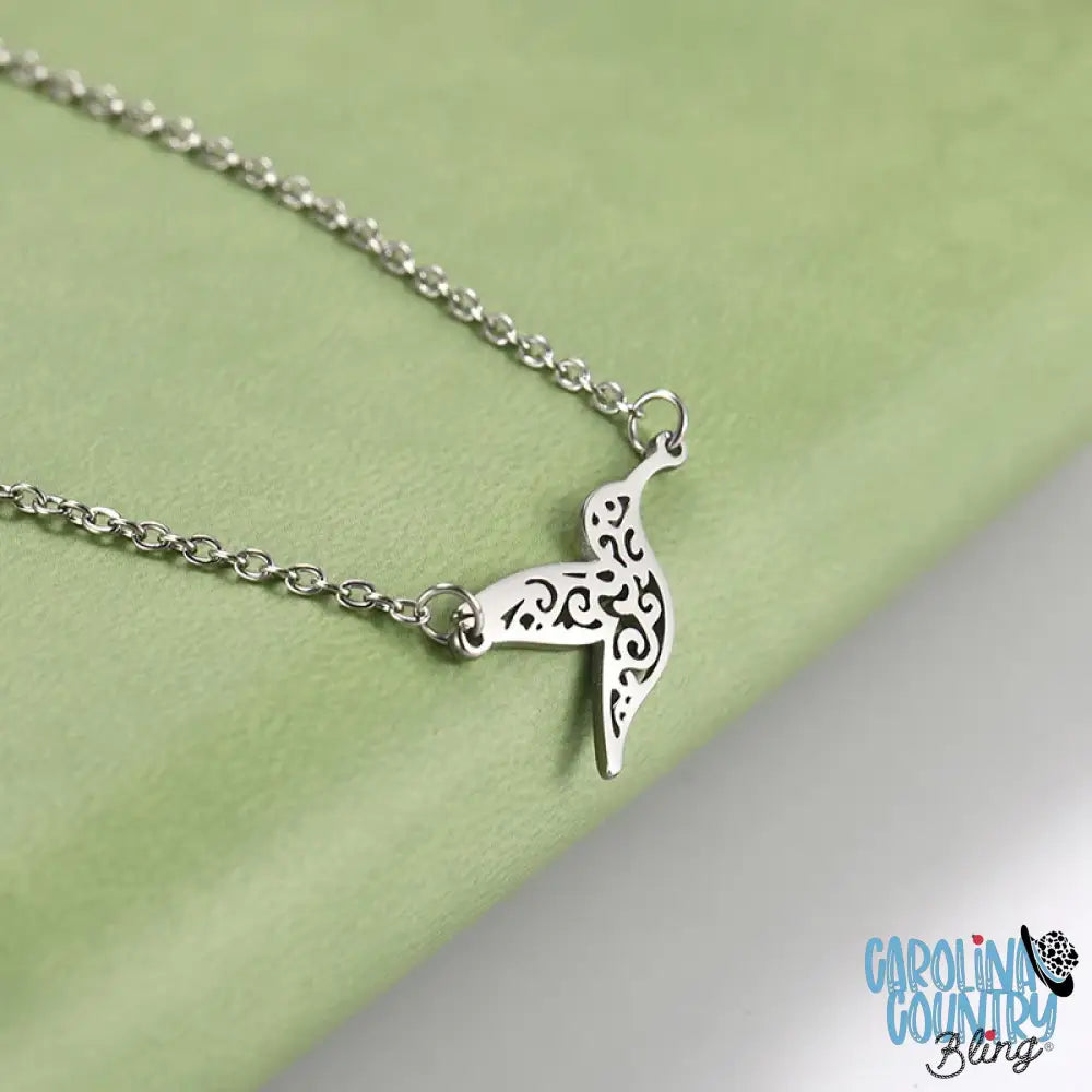 I’ll Fly Away – Silver Necklace