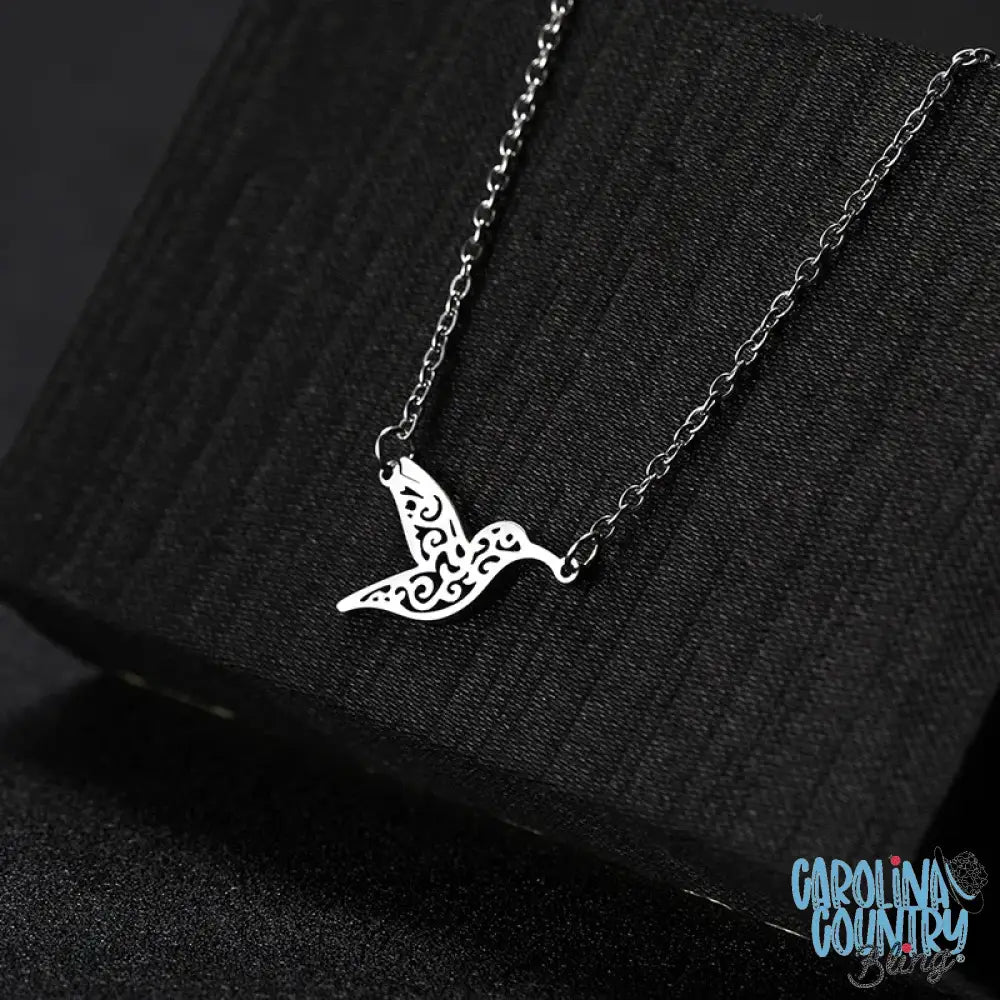 I’ll Fly Away – Silver Necklace