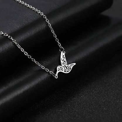 I’ll Fly Away – Silver Necklace