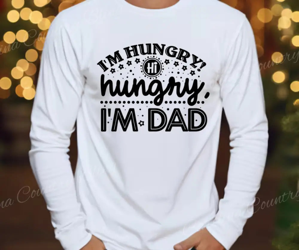 I’m Dad – Multi Small / White Long Sleeve Shirt