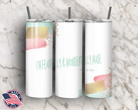I’m Wonderfully Made – Multi Tumbler
