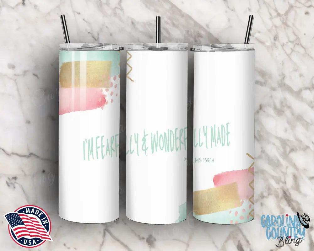 I’m Wonderfully Made – Multi Tumbler