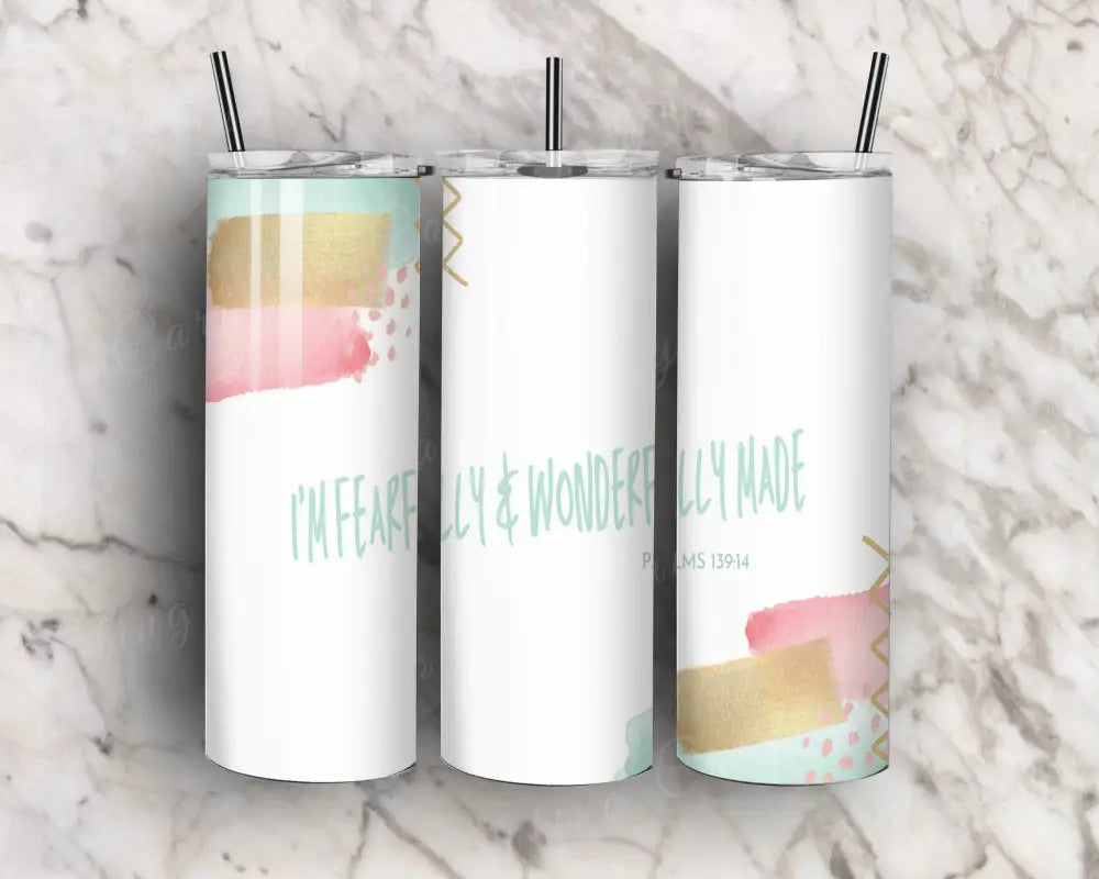 I’m Wonderfully Made – Multi Tumbler