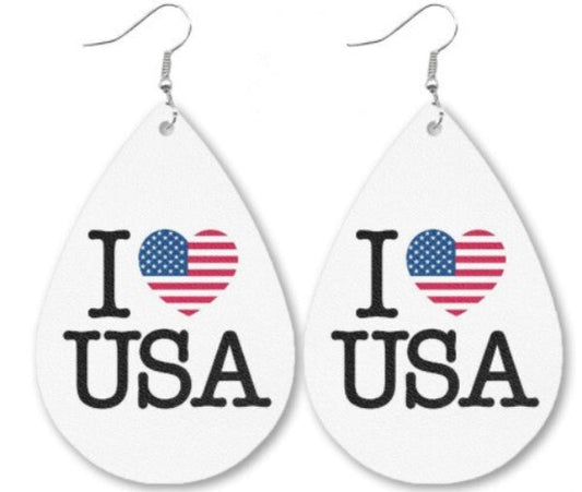 I Heart Usa Multi Earrings