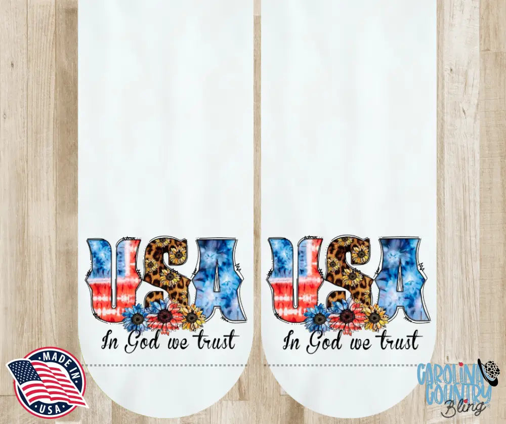 In God We Trust Multi Socks