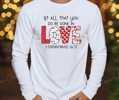 In Love – White Small / Long Shirt