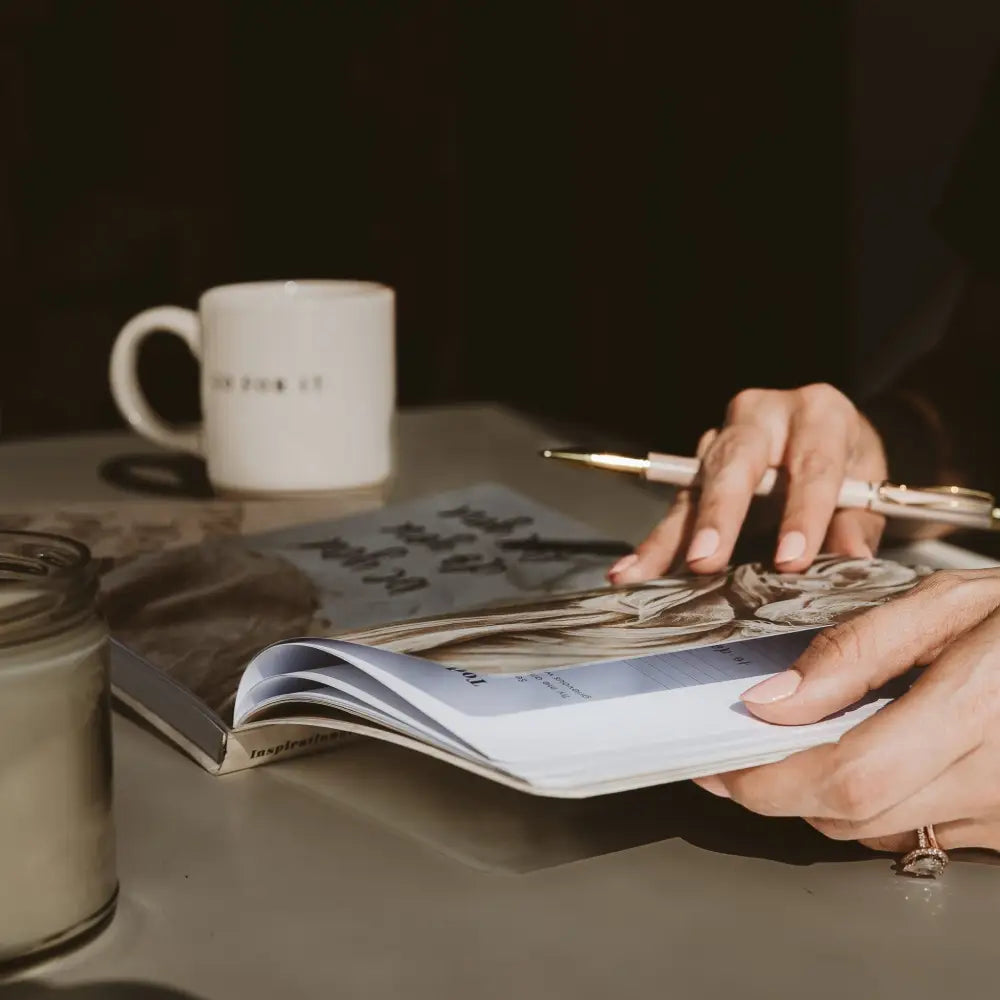 Inspirational Productivity Journal: You Are Strong & Courageous Notebooks