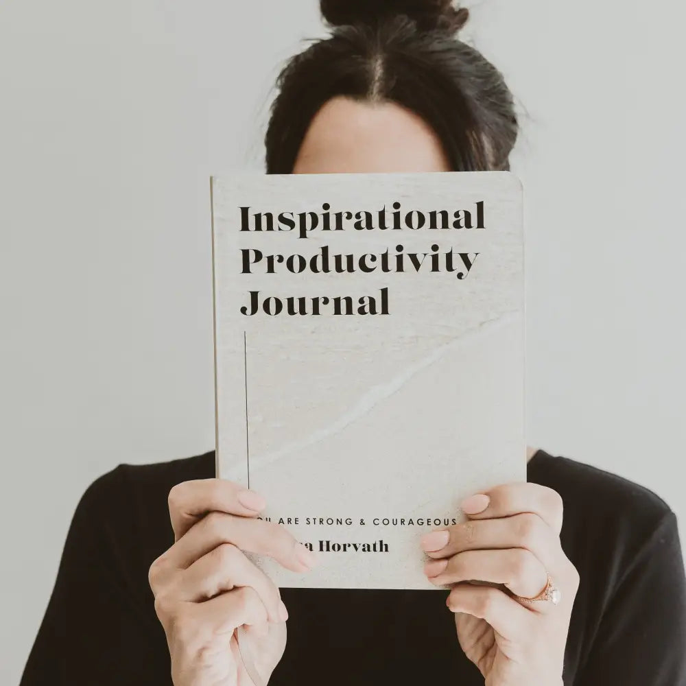Inspirational Productivity Journal: You Are Strong & Courageous Notebooks