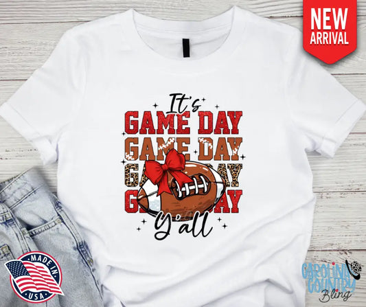 It’s Game Day Y’all – White Small / Short Shirt