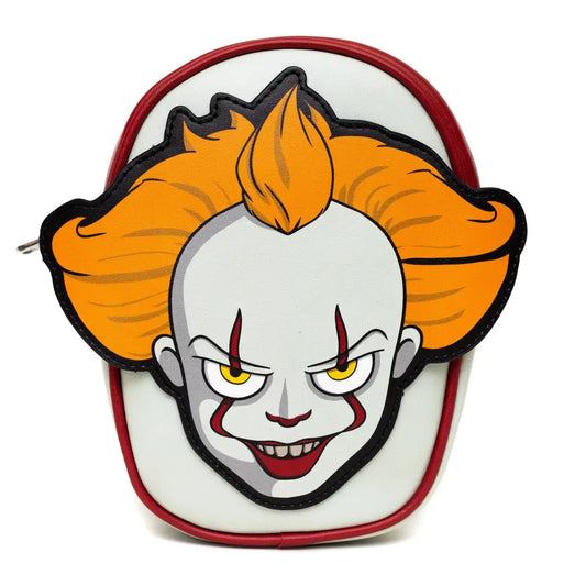 Warner Bros. Horror Movies Bag Cross Body It Pennywise Smiling Face Applique Vegan Leather Crossbody Bags
