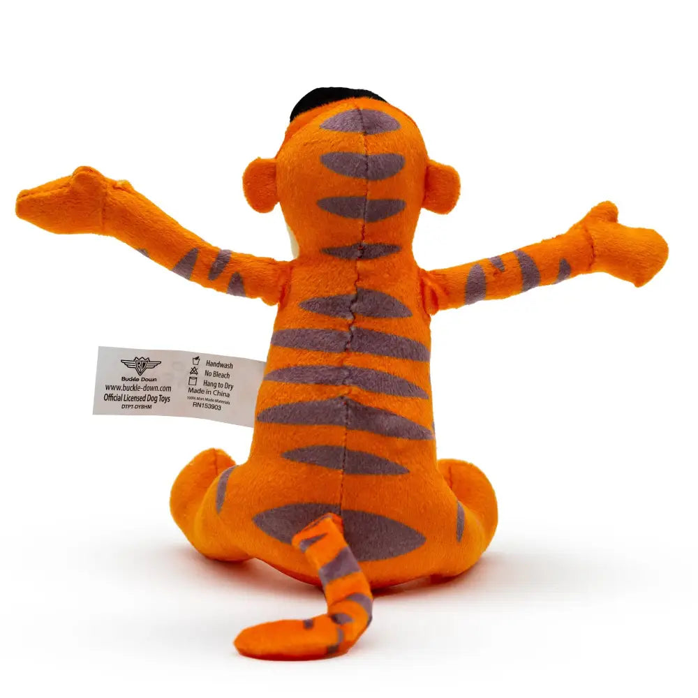 Dog Toy Squeaker Plush - Winnie the Pooh Tiggers Arms Up Sitting Pose Dog Toy Squeaky Plush