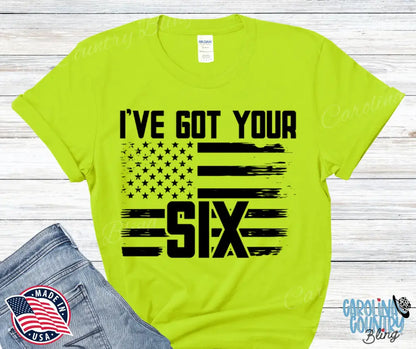 I’ve Got Your Six – Multi Small / Green Shirt