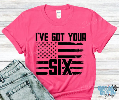 I’ve Got Your Six – Multi Small / Pink Shirt