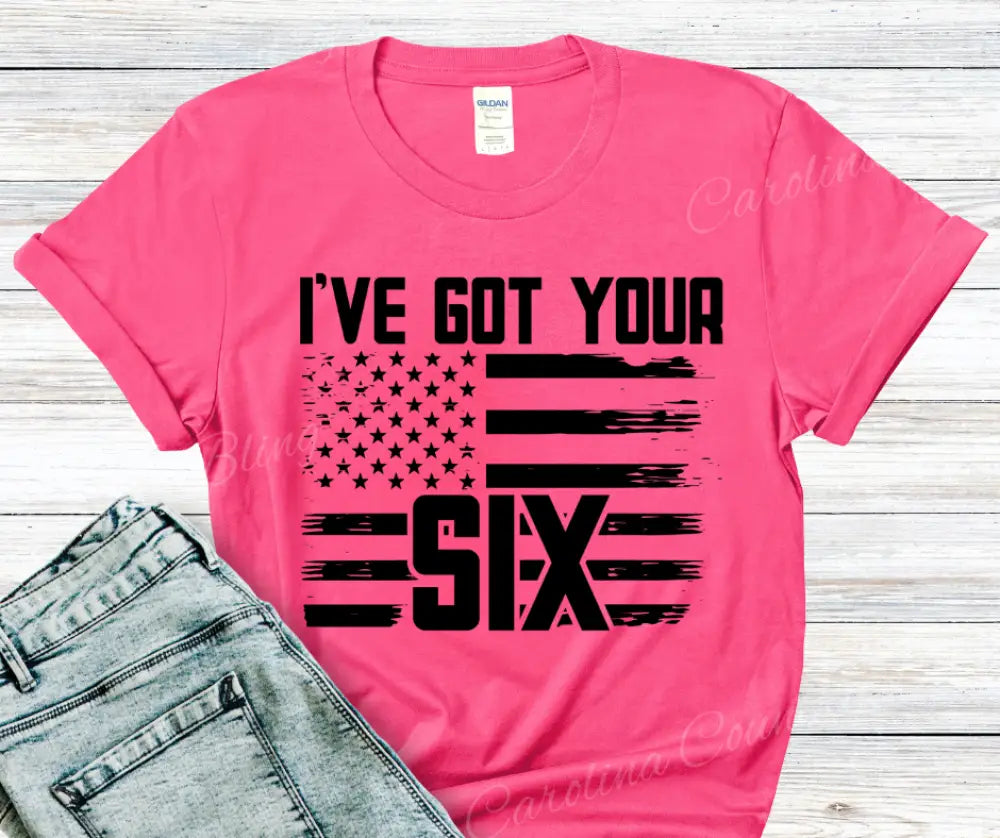 I’ve Got Your Six – Multi Small / Pink Shirt