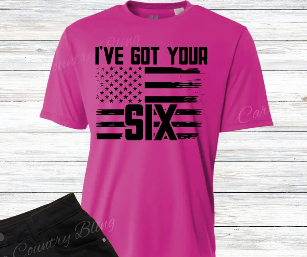 I’ve Got Your Six – Multi Small / Short / Fuchsia Shirt