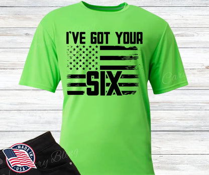 I’ve Got Your Six – Multi Small / Short / Green Shirt