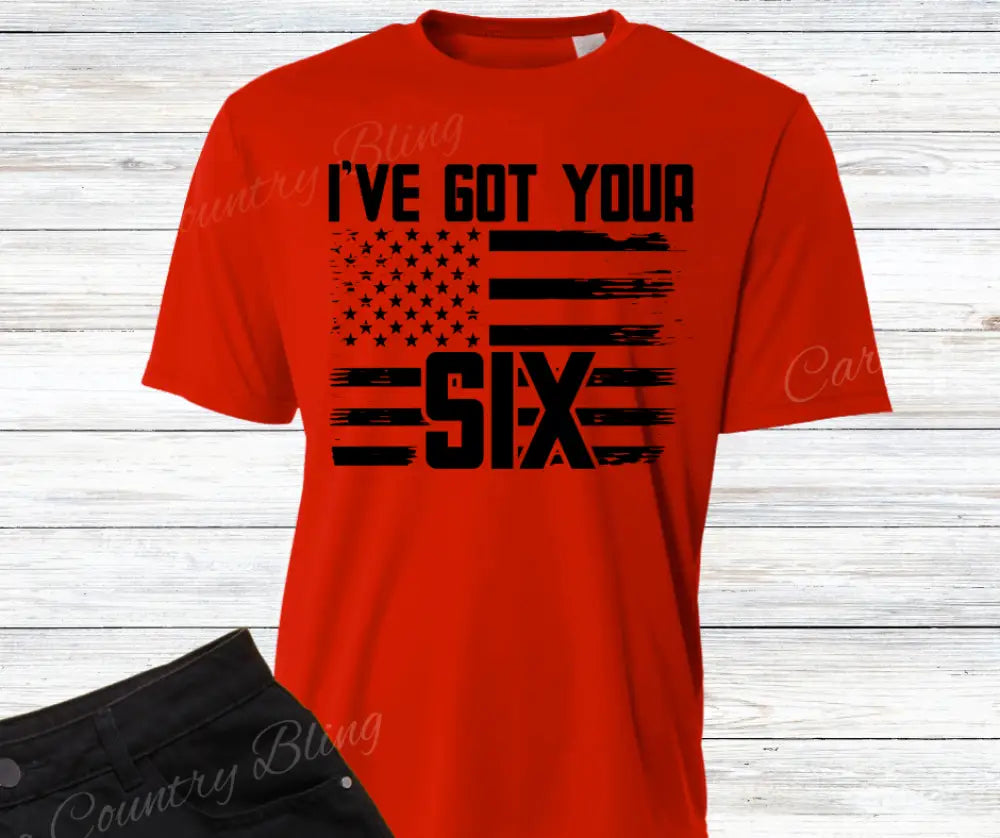 I’ve Got Your Six – Multi Small / Short / Red Shirt