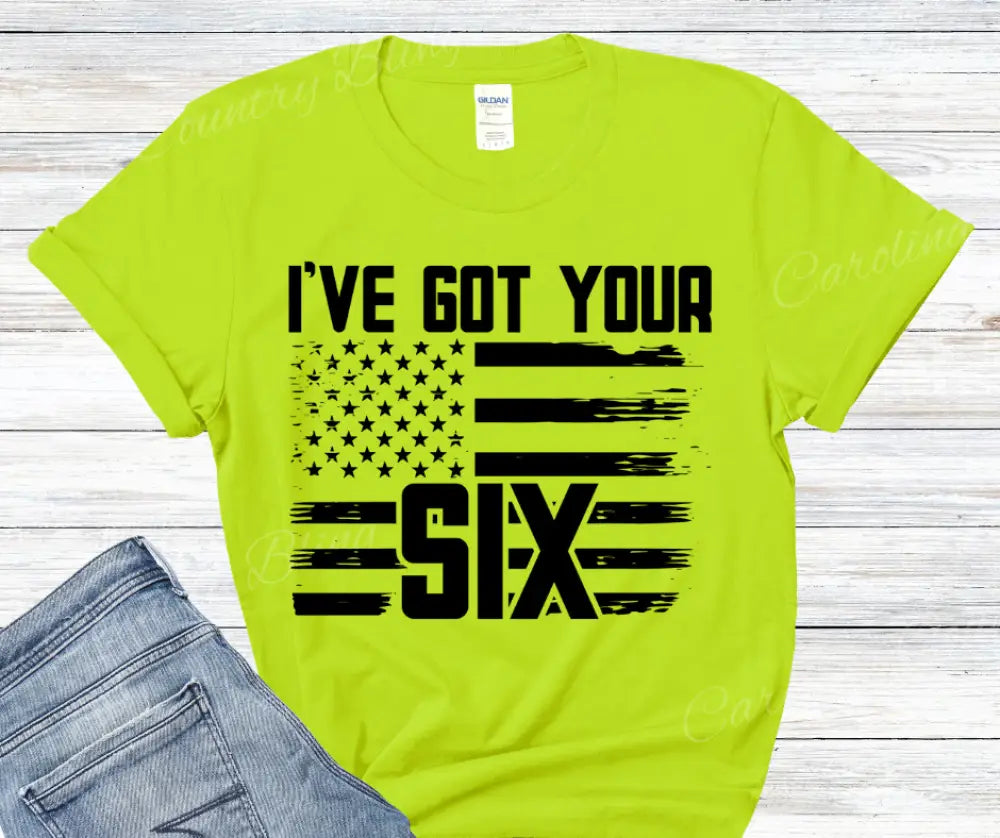 I’ve Got Your Six – Multi Small / Green Shirt