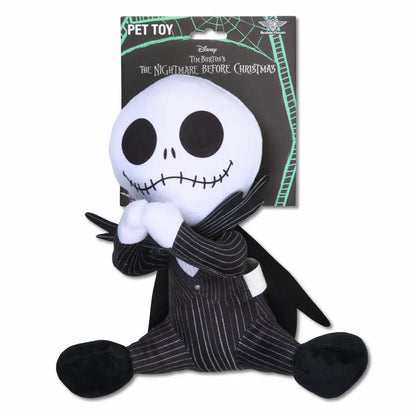 Dog Toy Squeaker Plush - The Nightmare Before Christmas Jack Sitting Pose - Dog Toy Squeaky Plush