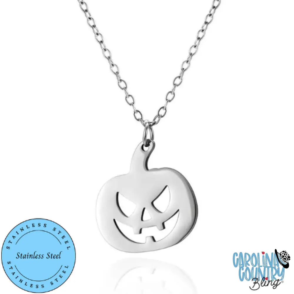 Jack-O-Lanter – Silver Necklace