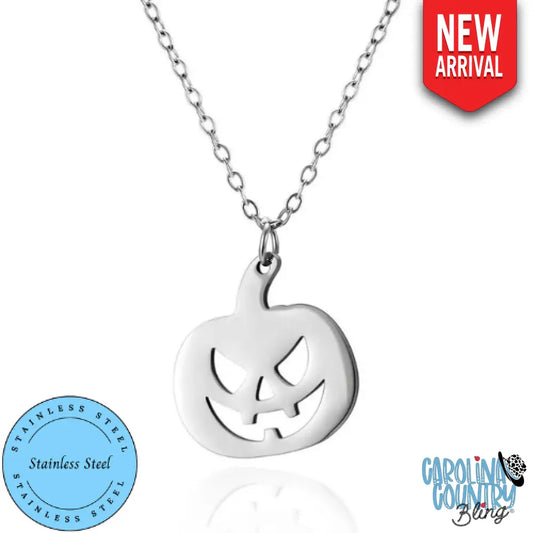 Jack-O-Lanter – Silver Necklace