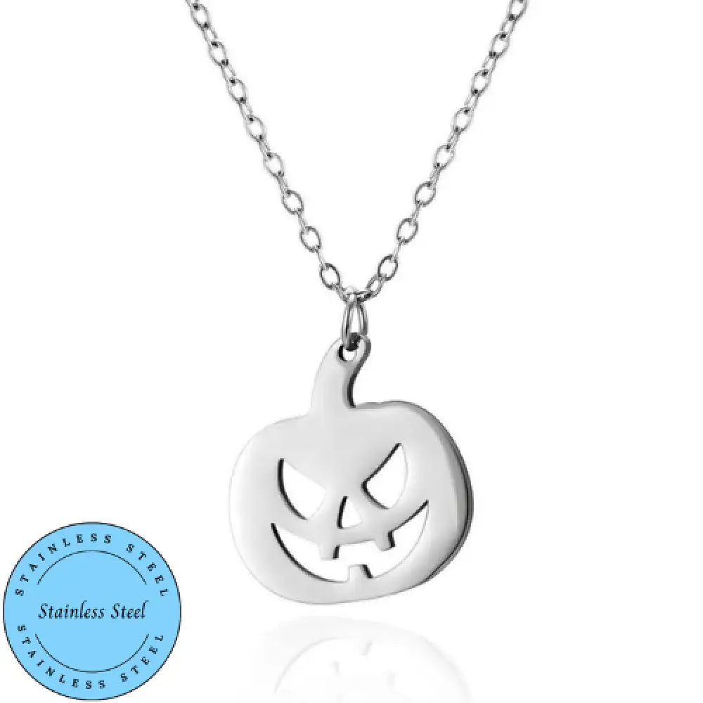 Jack-O-Lanter – Silver Necklace