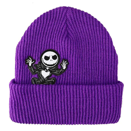 Tim Burton’s The Nightmare Before Christmas Jack Skellington Purple Beanie Hat Hats