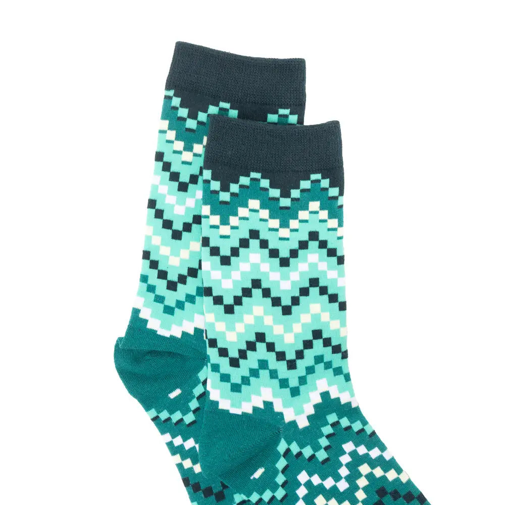 Jade Valley Pixie Socks In Green - Socks