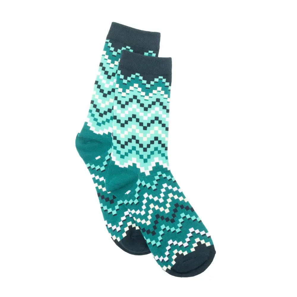 Jade Valley Pixie Socks In Green - Socks