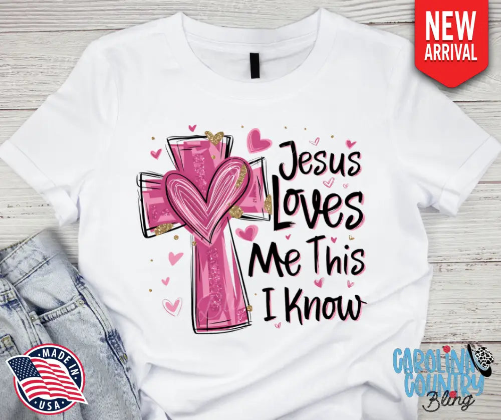 Jesus Loves Me – White Small / Short Shirt