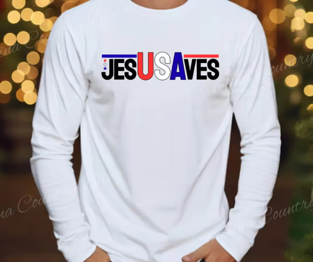 Jesus Saves - Multi - Small / Long - Shirt