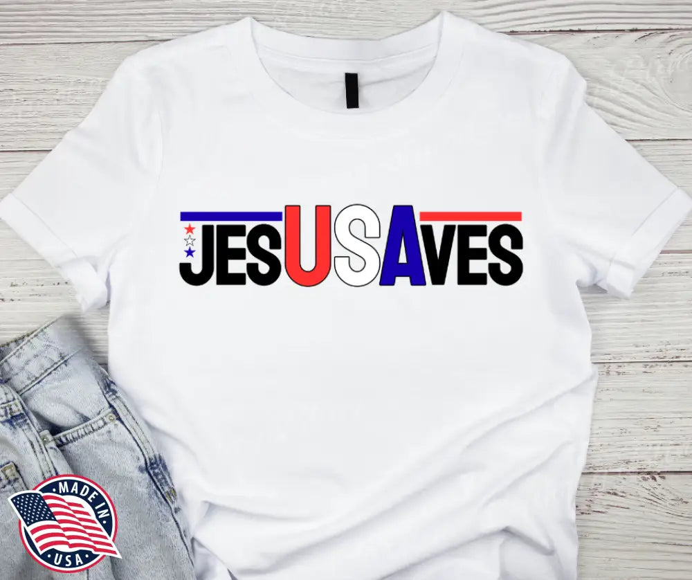 Jesus Saves - Multi - Small / Short - Shirt