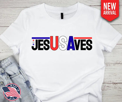 Jesus Saves - Multi - Small / Short - Shirt